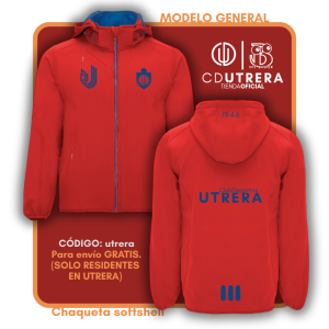 C.D. UTRERA - Chaqueta softshell - Rojo