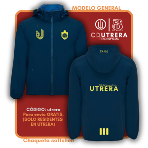 C.D. UTRERA - Chaqueta softshell - Marino
