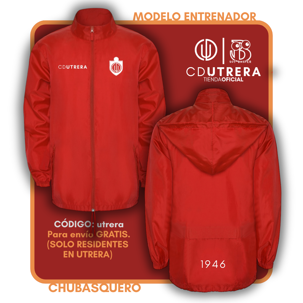C.D. UTRERA - Chubasquero - Rojo